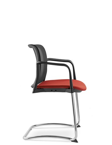 Крісло LD SEATING DREAM+ 512BL-Z, BR для відвідувачів , на полозах