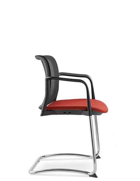 Крісло LD SEATING DREAM+ 512BL-Z, BR для відвідувачів , на полозах