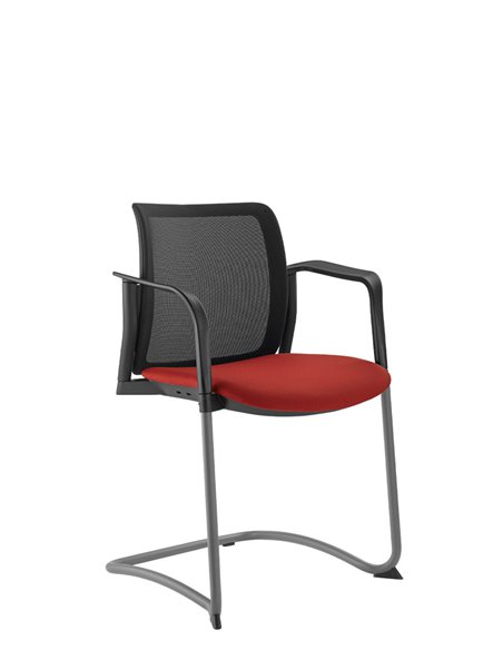 Крісло LD SEATING DREAM+ 512BL-Z, BR для відвідувачів , на полозах