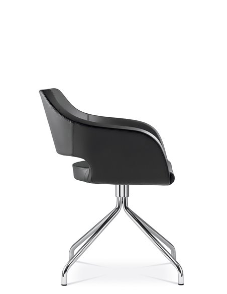 Конференц-кресло LD SEATING POLO+ PO-F-N4 на алюминиевой крестовине