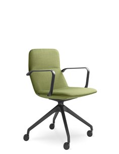 Конференц-кресло LD SEATING FLEXI LIGHT CHL, BR, F95-BL, на колесах