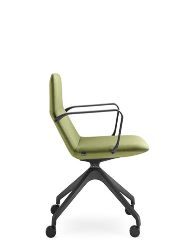 Конференц-кресло LD SEATING FLEXI LIGHT CHL, BR, F95-BL, на колесах