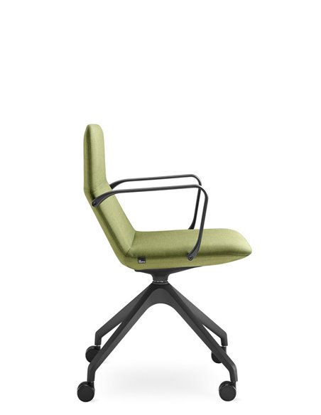 Конференц-кресло LD SEATING FLEXI LIGHT CHL, BR, F95-BL, на колесах