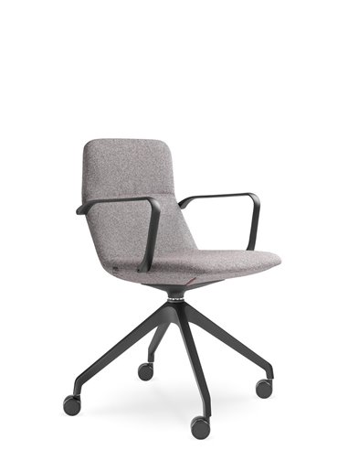 Конференц-кресло LD SEATING FLEXI LIGHT CHL, BR, F95-BL, на колесах