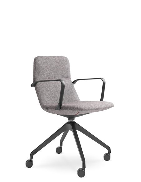 Конференц-кресло LD SEATING FLEXI LIGHT CHL, BR, F95-BL, на колесах