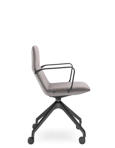 Конференц-кресло LD SEATING FLEXI LIGHT CHL, BR, F95-BL, на колесах