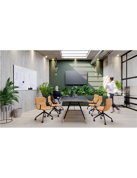Конференц-кресло LD SEATING FLEXI LIGHT CHL, BR, F95-BL, на колесах