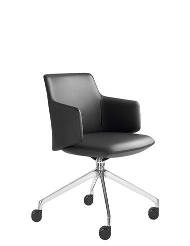 Конференц-кресло LD SEATING MELODY MEETING 360, F75-N6 на колесах