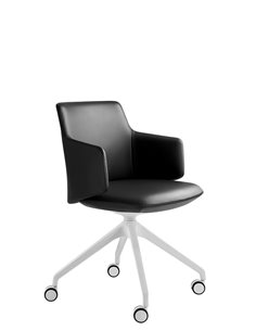 Конференц-кресло LD SEATING MELODY MEETING 360, F95-WH на колесах