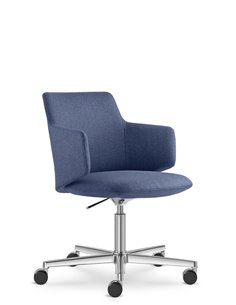 Конференц-кресло LD SEATING MELODY MEETING 360, F37-N6 на колесах