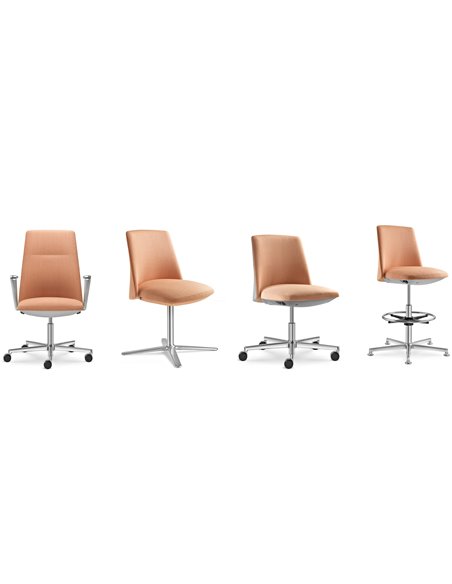 Крісло LD SEATING MELODY DESIGN 775-FR, F40-N0 тканинне, для відвідувачів