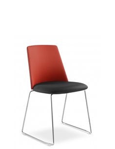 Кресло LD SEATING MELODY CHAIR 361-Q, N4 для посетителей, на полозьях