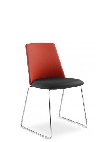 Кресло LD SEATING MELODY CHAIR 361-Q, N4 для посетителей, на полозьях