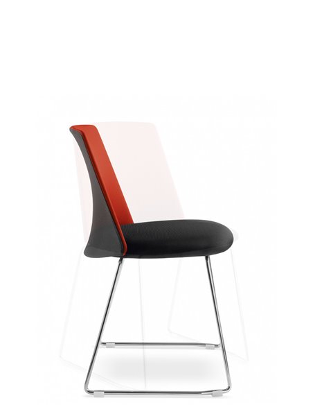 Кресло LD SEATING MELODY CHAIR 361-Q, N4 для посетителей, на полозьях