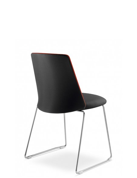 Кресло LD SEATING MELODY CHAIR 361-Q, N4 для посетителей, на полозьях