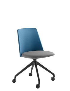 Кресло LD SEATING MELODY CHAIR 361, F95-BL для посетителей, на колесах