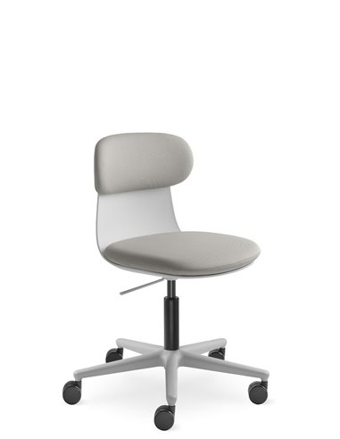 Кресло LD SEATING ZOE 220-GR для посетителей, на колесах