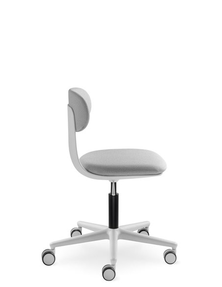 Кресло LD SEATING ZOE 220-WH для посетителей, на колесах