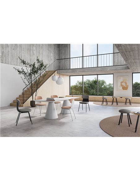 Кресло LD SEATING ZOE 221-BL-N1 для посетителей, на ножках