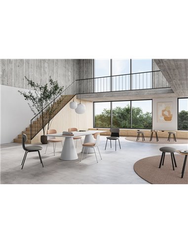Кресло LD SEATING ZOE 221-WH-N0 для посетителей, на ножках