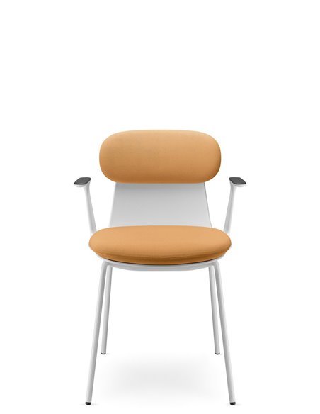 Кресло LD SEATING ZOE 221-WH-N0, BR для посетителей, на ножках