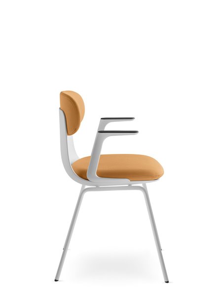 Кресло LD SEATING ZOE 221-WH-N0, BR для посетителей, на ножках