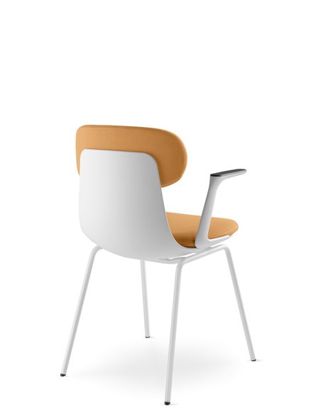 Кресло LD SEATING ZOE 221-WH-N0, BR для посетителей, на ножках
