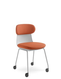 Кресло LD SEATING ZOE 222-GR-N2 для посетителей, на колесах