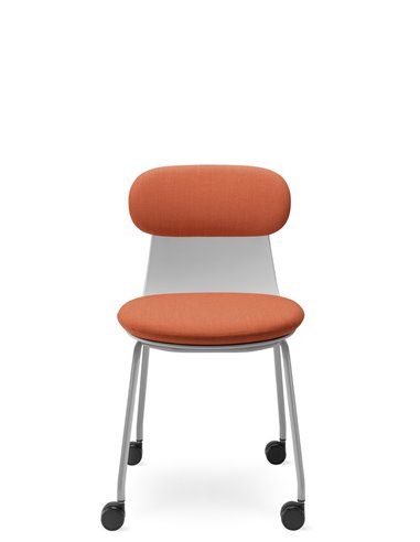 Кресло LD SEATING ZOE 222-GR-N2 для посетителей, на колесах