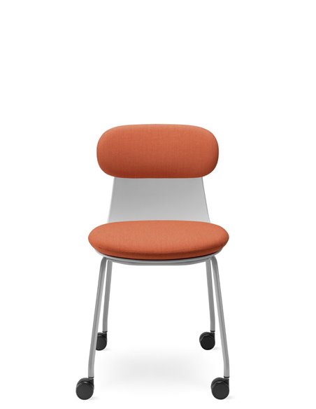 Кресло LD SEATING ZOE 222-GR-N2 для посетителей, на колесах