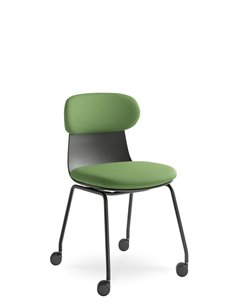 Кресло LD SEATING ZOE 222-BL-N1 для посетителей, на колесах