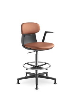 Кресло LD SEATING ZOE 223-BL, BR поворотное, с высоким газлифтом