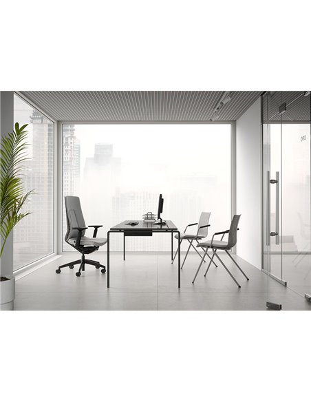 Кресло LD SEATING FOLLOWME 451-SYQ-N1, эргономичное с гибкой спинкой