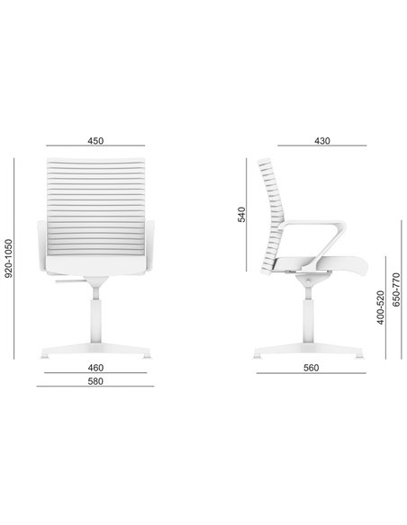Конференц-кресло LD SEATING ELEMENT 440-RA, F34-N6