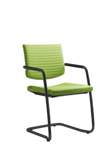 Кресло LD SEATING ELEMENT 444-Z-N1 для посетителей, на полозьях