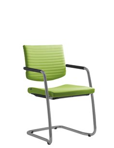 Кресло LD SEATING ELEMENT 444-Z-N2 для посетителей, на полозьях