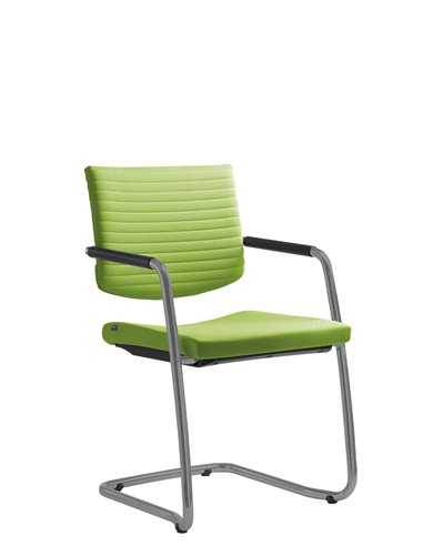 Крісло LD SEATING ELEMENT 444-Z-N2 для відвідувачів, на полозах