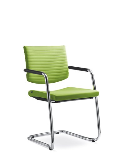Крісло LD SEATING ELEMENT 444-Z-N4 для відвідувачів, на полозах