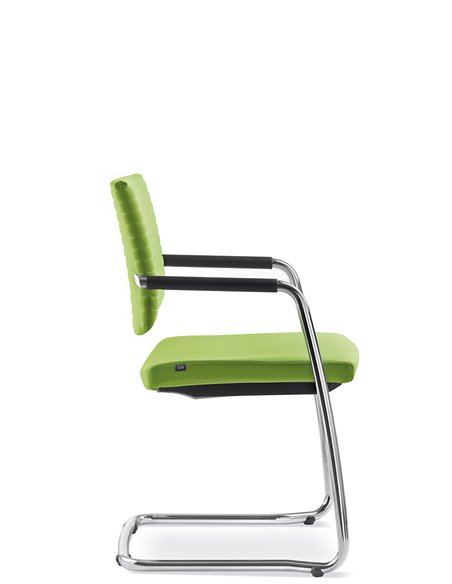 Крісло LD SEATING ELEMENT 444-Z-N4 для відвідувачів, на полозах