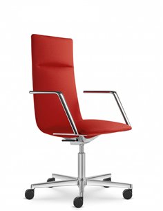 Кресло LD SEATING HARMONY MODERN 885 кожаное, со средней спинкой