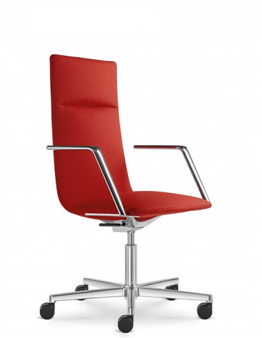 Кресло LD SEATING HARMONY MODERN 885 кожаное, со средней спинкой