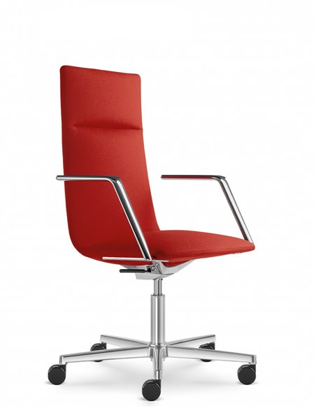 Кресло LD SEATING HARMONY MODERN 885 кожаное, со средней спинкой