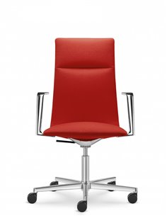Кресло LD SEATING HARMONY MODERN 885 кожаное, со средней спинкой 2