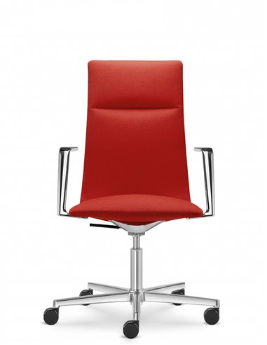 Кресло LD SEATING HARMONY MODERN 885 кожаное, со средней спинкой