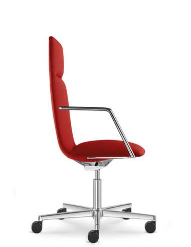 Кресло LD SEATING HARMONY MODERN 885 кожаное, со средней спинкой