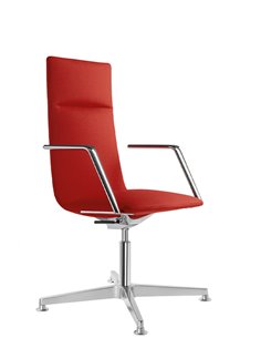 Кресло LD SEATING HARMONY MODERN 885, F34-N6 кожаное, со средней спинкой