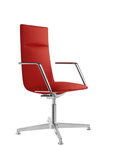 Кресло LD SEATING HARMONY MODERN 885, F34-N6 кожаное, со средней спинкой