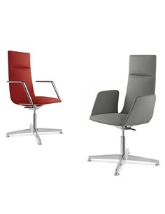 Кресло LD SEATING HARMONY MODERN 885, F34-N6 кожаное, со средней спинкой 2