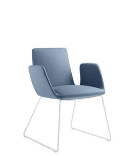 Конференц-кресло LD SEATING HARMONY MODERN 870-Q-N0 на полозьях