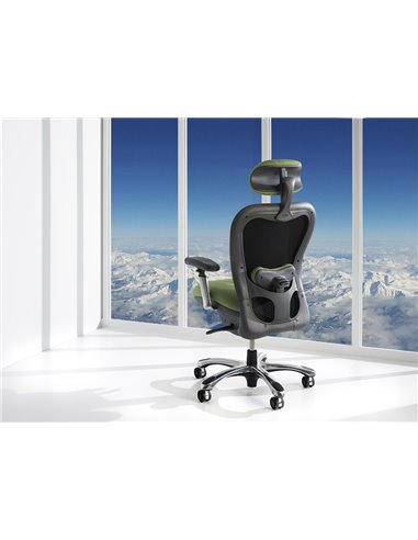 Кресло для руководителя NINGHTINGALE CXO 6200 D зеленое